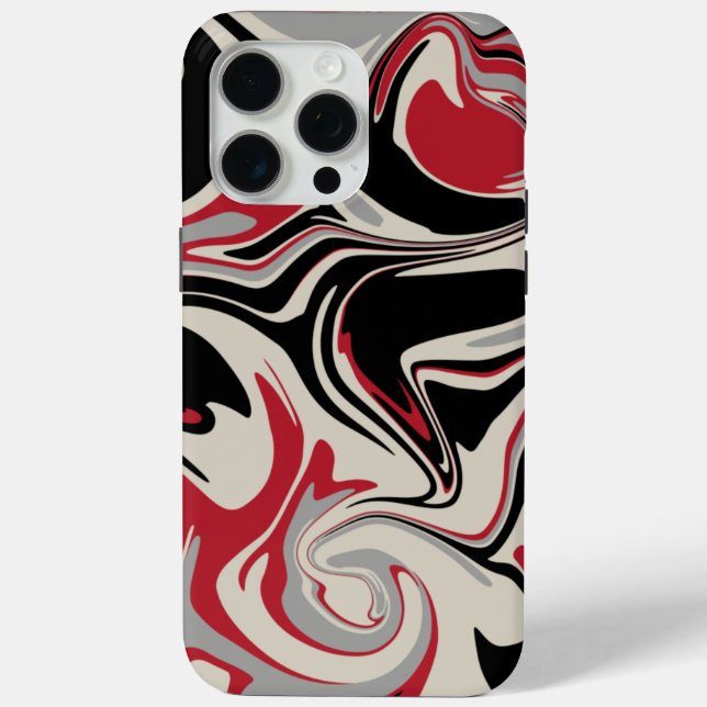 Spill - Red, Grey, Black and Bone White Case-Mate iPhone Case (Back)