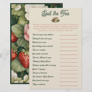 Spill the Tea: Bridal Shower Mix and Mingle Game