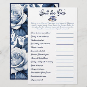 Spill the Tea: Bridal Shower Mix and Mingle Game