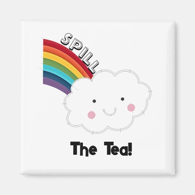 Spill the tea magnet (Front)