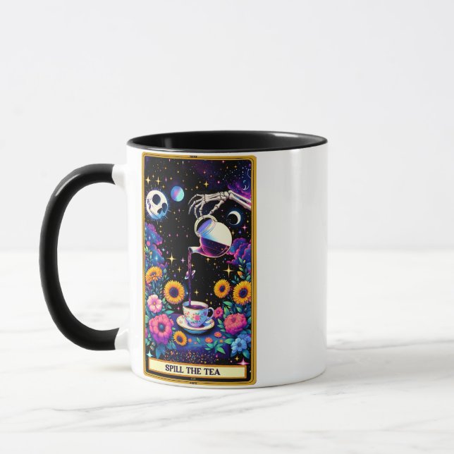 Spill The Tea Tarot Card Mug (Left)