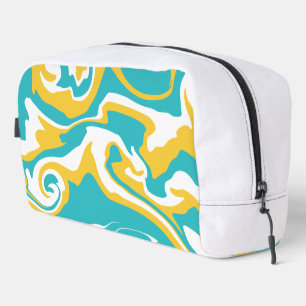 Spill - Turquoise and Yellow Dopp Kit