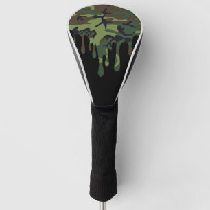 spilled army style golf head cover