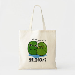 Spilled Beans Funny Veggie Bean Pun  Tote Bag
