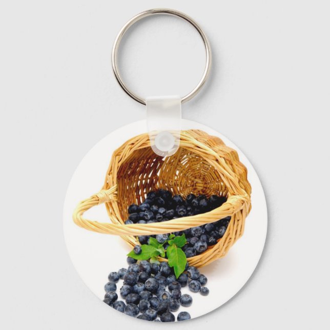 Spilled Blueberries Keychain (Front)