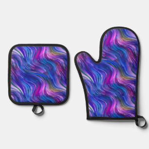 Spilled Ink Oven Mitt and Pot Holders Oven Mitt & Pot Holder Set