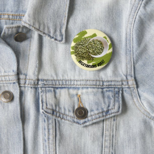 Spilled Split Green Peas Photograph 2 Inch Round Button