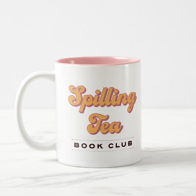 Spilling Tea Book Club Coffee Mug (Left)