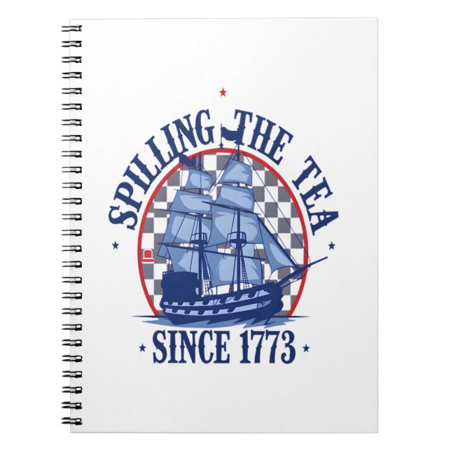 Spilling The Tea Since 1773 Cute Meme Notebook (Front)