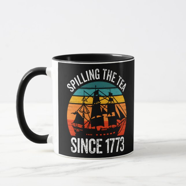Spilling The Tea Since 1773 Mug (Left)