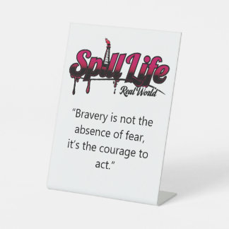 SpillLife Display Pedestal  Sign