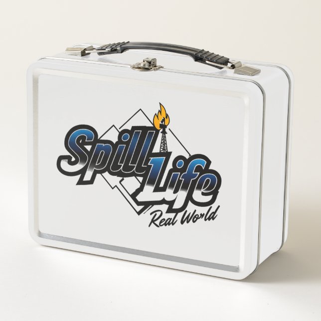SpillWarrior Metal Lunch Box  (Front)