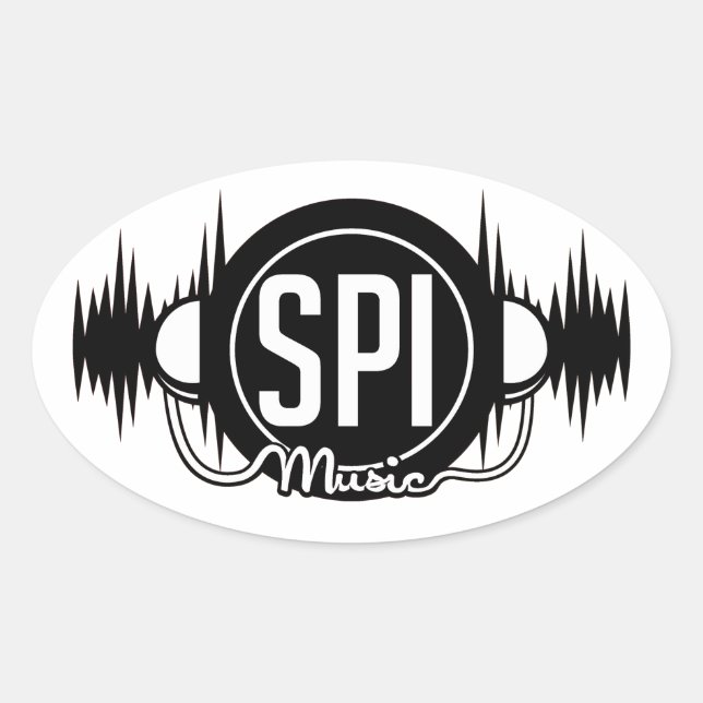 SPIMUSICINC Logo Black - Sticker (Front)