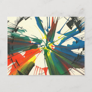 Spin-Art 1974. My very first work of art. Postcard