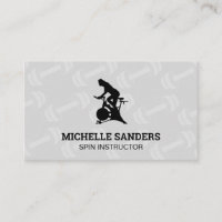 Spin Bike | Dumbbell Pattern Business Card