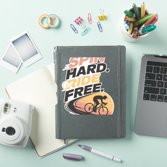 Spin Hard Ride Free Bicycling T-shirt (iPad Cover)