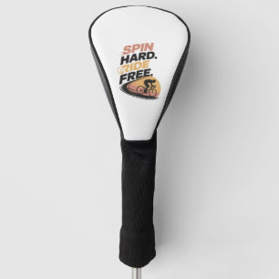 Spin Hard Ride Free Bicycling T-shirt Golf Head Cover