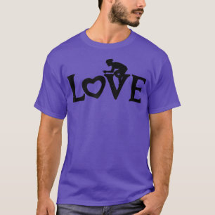 Spin Love Cycling Bike Gym Workout Fitness Cardio T-Shirt
