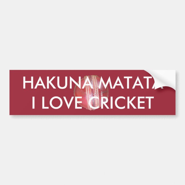Spin Master's Sphere: A Fun Left Spin Cricket Ball Bumper Sticker (Front)