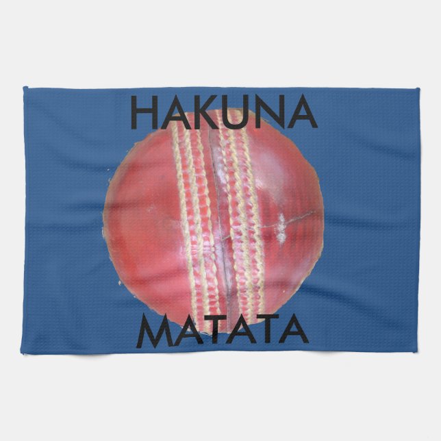 Spin Master's Sphere: A Fun Left Spin Cricket Ball Kitchen Towel (Horizontal)