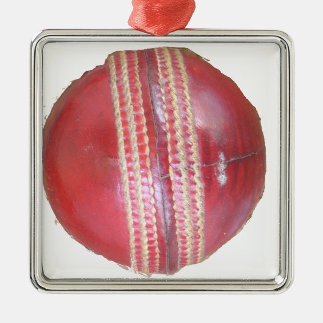 Spin Master's Sphere: A Fun Left Spin Cricket Ball Metal Ornament (Front)
