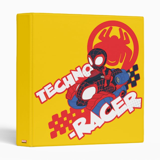Spin Riding His Techno-Racer Binder (Front/Spine)