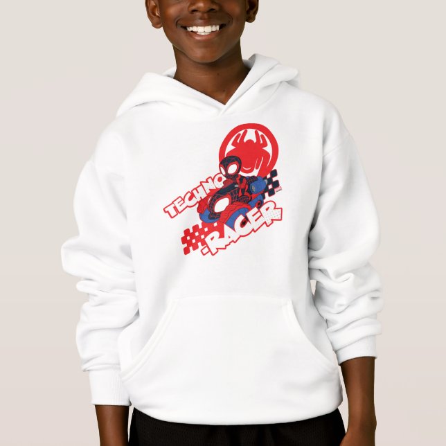 Spin Riding His Techno-Racer Hoodie (Front)