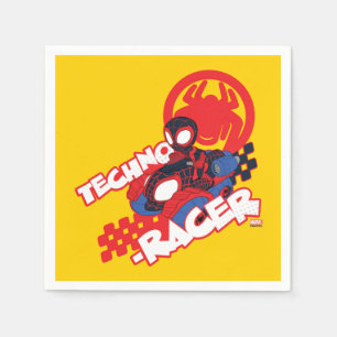 Spin Riding His Techno-Racer Napkin