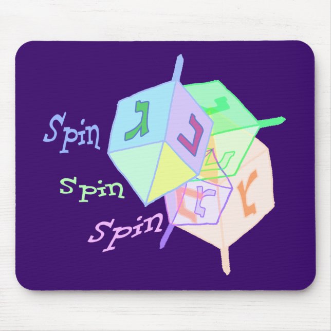 Spin Spin Dreidels Mousepad (Front)