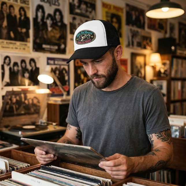 Spin That Record Club Trucker Hat (Creator Uploaded)