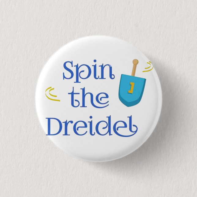 Spin The Dreidel 1 Inch Round Button (Front)