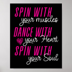 Spin With Your Muscles Colour Guard Marching Band Poster