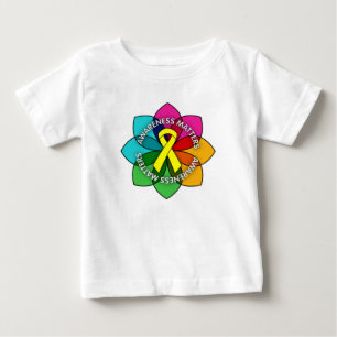 Spina Bifida Awareness Matters Petals Baby T-Shirt