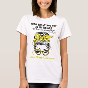 Spina Bifida Awareness Ribbon Support Gifts T-Shirt