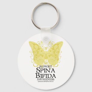 Spina Bifida Butterfly Keychain