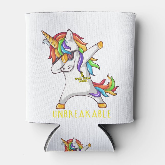 SPINA BIFIDA Warrior Unbreakable Can Cooler (Front)