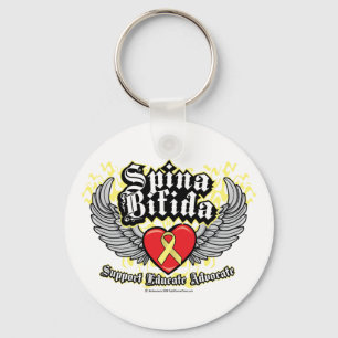 Spina Bifida Wings Keychain