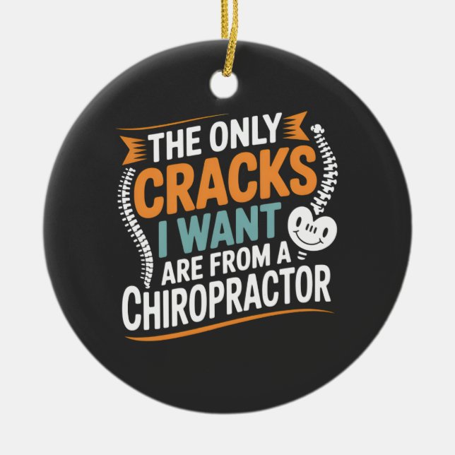 Spinal Alignment and Posture Recovery Ceramic Ornament (Front)