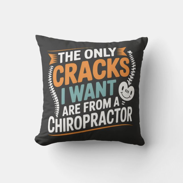 Spinal Alignment and Posture Recovery Throw Pillow (Front)