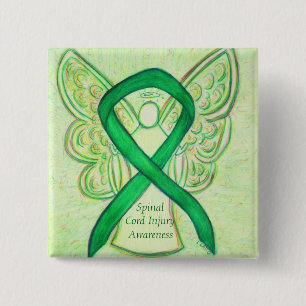 Spinal Cord Injury Angel Awareness Ribbon Pins