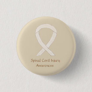Spinal Cord Injury Awareness Ribbon Custom Button