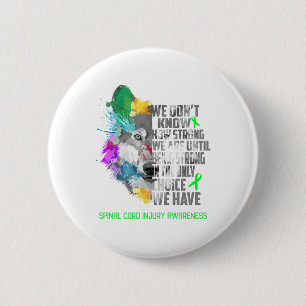 Spinal Cord Injury Awareness Ribbon Support Gifts 2 Inch Round Button
