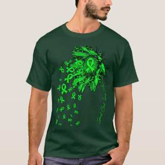 Spinal Cord Injury Awareness Sunflower ribbon flow T-Shirt
