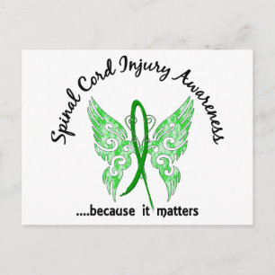 Spinal Cord Injury Butterfly 6.1 Postcard