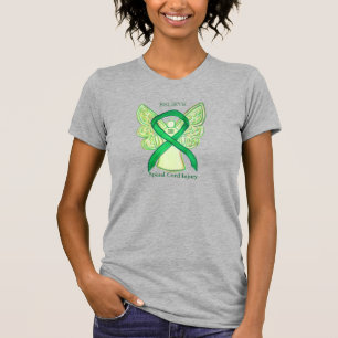 Spinal Cord Injury Green Awareness Ribbon Shirt