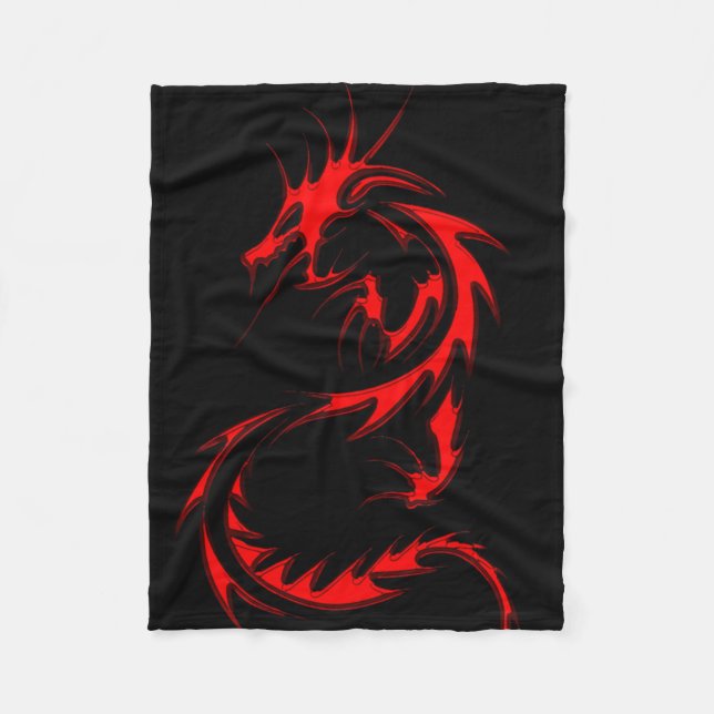 Spinal Dragon Fleece Blanket (Front)