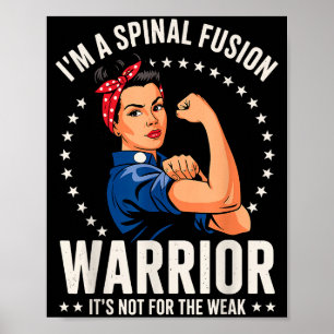 Spinal Fusion Design For Women Girls Lumbar Spinal Poster