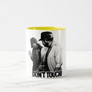 SPINAL TAP "DON'T TOUCH!" MOVIE QUOTE Two-Tone COFFEE MUG