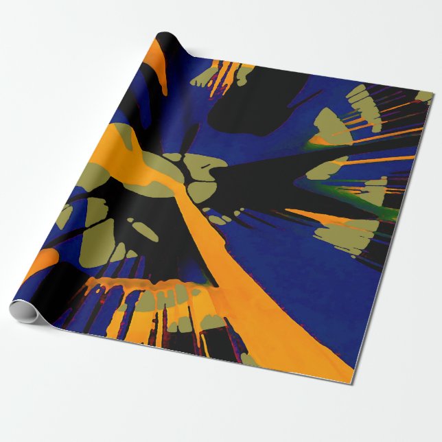 Spinart Revival Wrapping Paper (Unrolled)