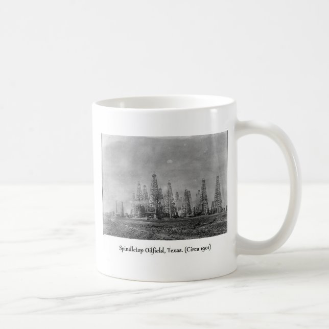 Spindletop Oil Well Photo, 1900's. Coffee Mug (Right)